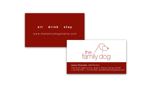 The Family Dog business card